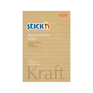 Bloček Hopax Kraft Notes, 150 x 101 mm, linkovaný Oblíbený