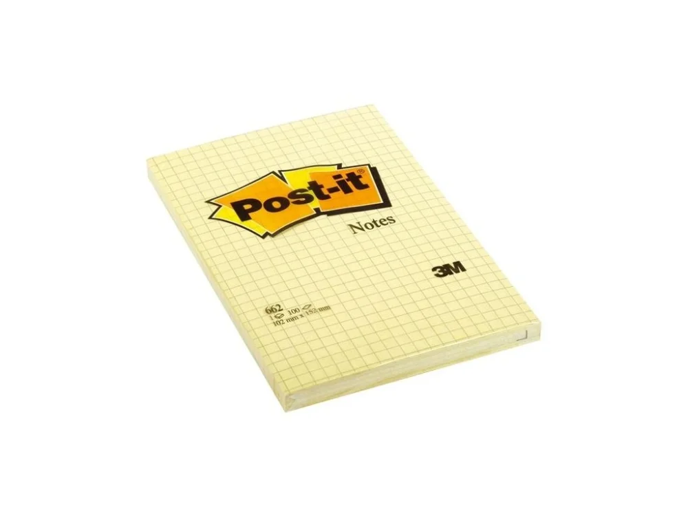 Bloček Post it, 101 x 152 mm, čtverečkovaný,žlutý Hit Sezóny