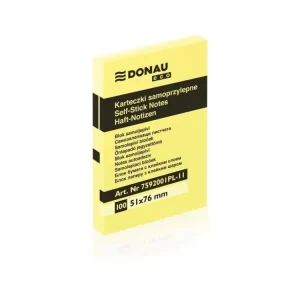 Bloček Donau, 76 x 51 mm, ECO žlutý Jen Po Omezenou Doba