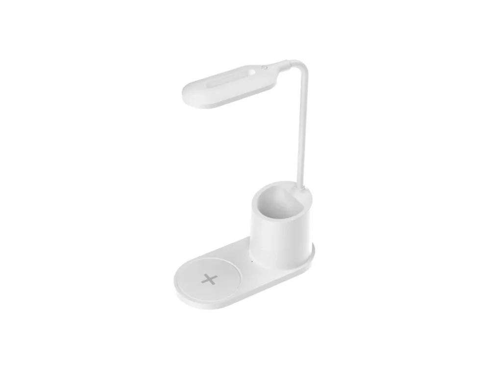 Platinet stolní LED lampa 3W, bezdrátové nabíjení, bílá Horká Nabídka