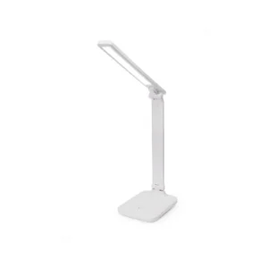 Platinet stolní LED lampa Remus 5W stmívatelná, dotykové ovládání, bezdrátové nabíjení, USB port, bílá Finální Výprodej