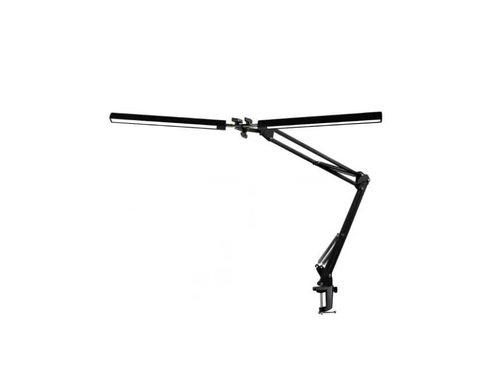 Platinet stolní LED lampa Flexy 20W stmívatelná s klipem, 2 ramena, černá Aktuální