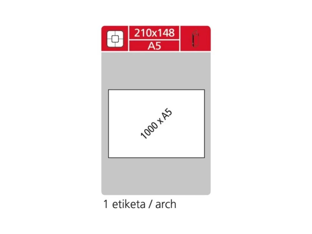 Univerzální etikety Samp;K Label - bílé, A5, 1000 archů, 1 000 ks Nakupujte Hned