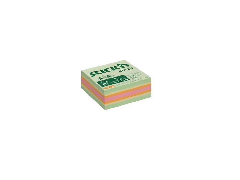 Zlevněný Bloček Hopax FSC, 51 x 51 mm, pastelový lesní mix