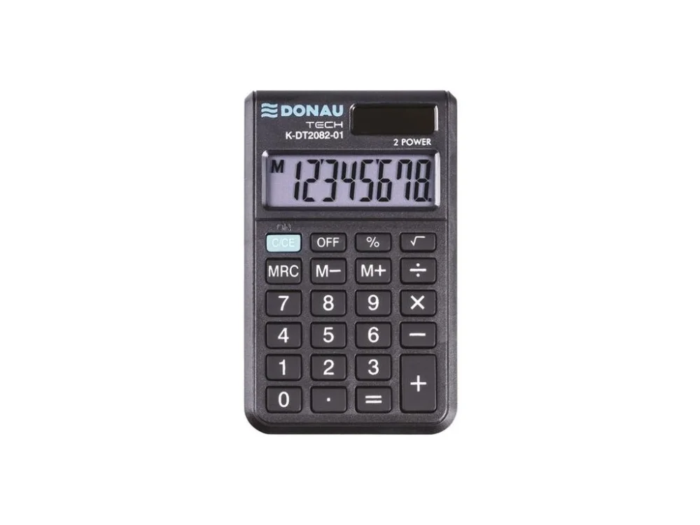 Časově Omezené Kapesní kalkulačka DONAU TECH,K-DT2082,8-m,černá