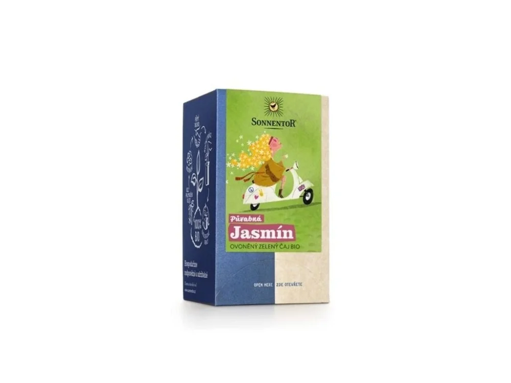 Tovární Cena Zelený čaj Sonnentor - Půvabná Jasmín, bio, 18x1, 5 g