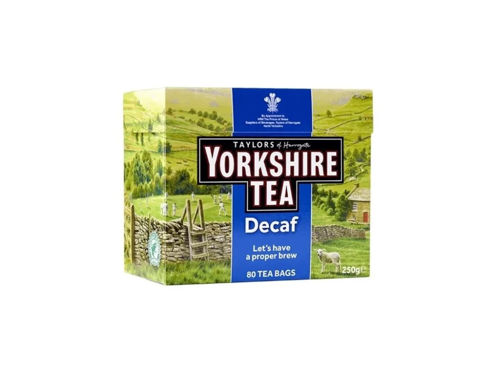 Černý čaj Yorkshire Tea Decaf - bez kofeinu,80x 3g Pouze Dnes