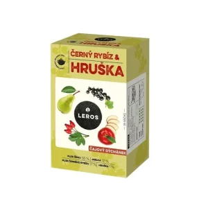 Bylinný čaj Leros - Čajový dýchánek,černý rybíz a hruška Cenová Bomba
