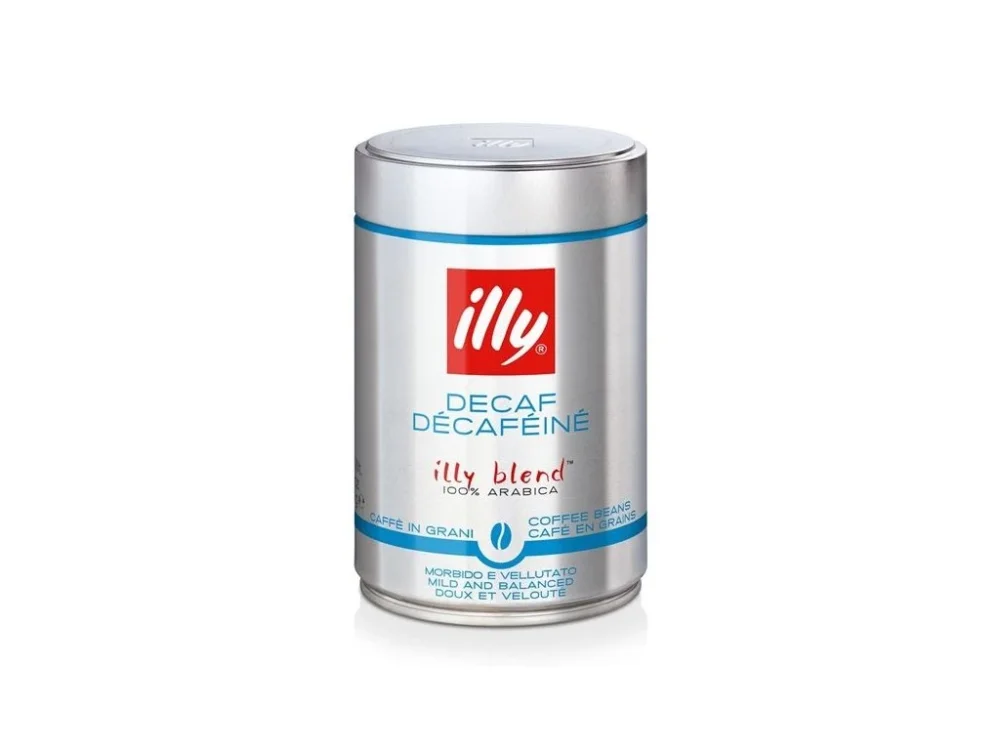 Zrnková káva Illy - bez kofeinu, plechovka, 250 g Vrácení Zdarma