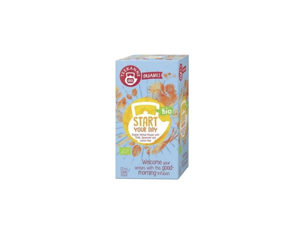 Bylinný čaj Teekanne ORG.- bio,Start Your Day,20x 1,8g Vysoce Kvalitní