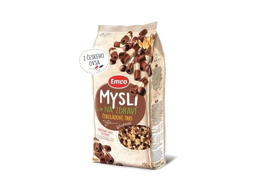 Cenově Výhodný Mysli křupavé čokoládové trio, 750g