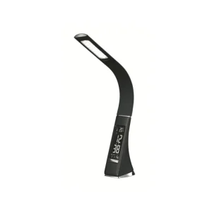 Platinet PDLU3B stolní LED lampa stmívatelná, flexibilní rameno, hodiny, černá Ihned K Objednání