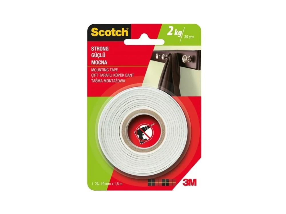 Výhodná Nabídka Montážní páska Scotch, oboustranná, 19 mm x 1,5 m