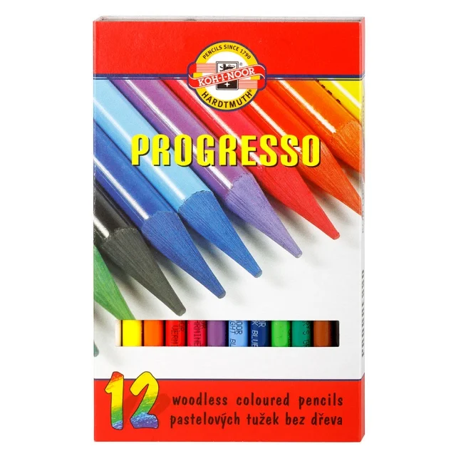 Výhodná Nabídka Pastelky Progresso dlouhé 12ks Koh-i-noor 8756