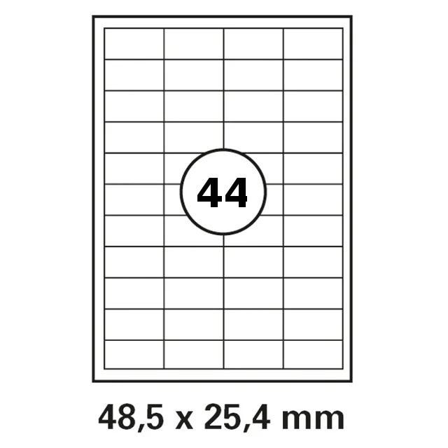 Poslední Šance Etiketa A4 samolepící 48,5x25,4mm bílá 100ks