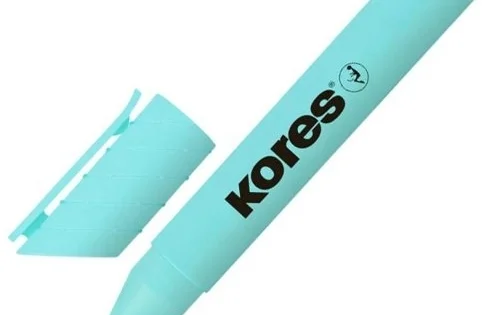Zvýrazňovač Kores High Liner Plus Pastel, 0,5-5mm, tyrkys. Akční Cena