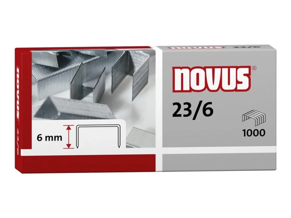 Novus, sešívací drátky do blokové sešívačky č.23, 1000 ks Vrácení Zdarma