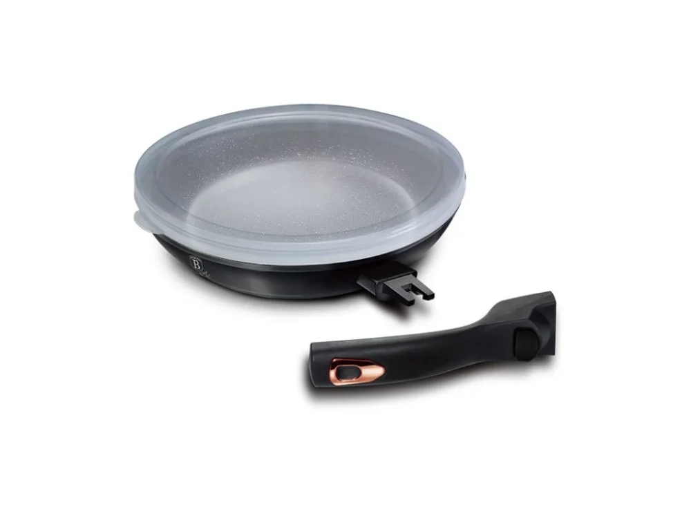 Přímo Od Výrobce BERLINGERHAUS Pánev s odnímatelnou rukojetí + víko 24 cm Black Rose Collection