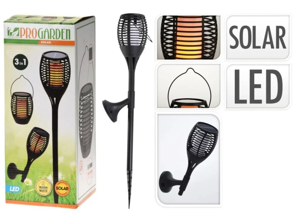 Objednat Nyní PROGARDEN Lampa solární zahradní PROGARDEN 3v1 78 cm