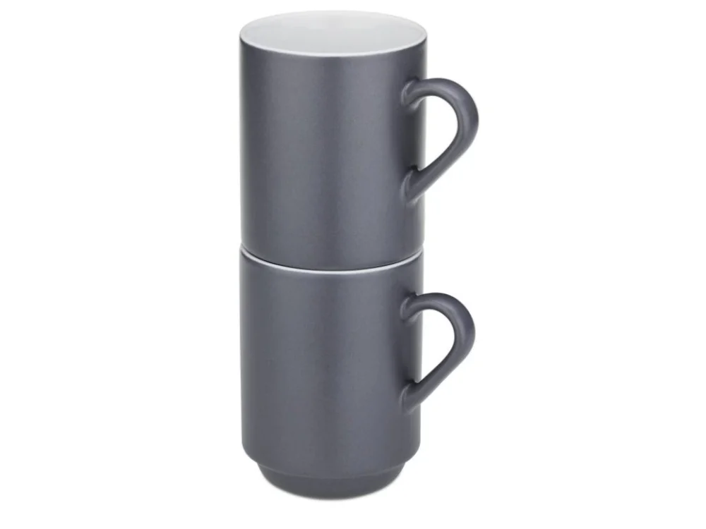 Ověřený KELA Hrnek keramický 300 ml Mattia sada 2 ks šedá