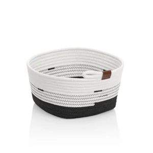 KELA Košík Hedda 28 cm směs bavlna/polyester bílo-černá Ověřený