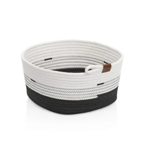 Novinka KELA Košík Hedda 32 cm směs bavlna/polyester bílá-černá