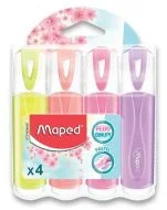 Zvýrazňovač Maped Fluo Peps Pastel 4 ks, mix barev Dokud Zásoby Vydrží