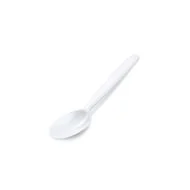 Levný Kávová lžička (PP) znovupoužitelná - bílá - 13 cm - 50 ks