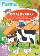 Aktuální Omalovánky A4 se samolepkami Farma