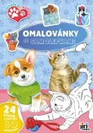 Omalovánky A4 se samolepkami Štěňátka a Koťátka Výhodná Nabídka