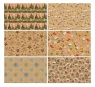 Ověřený Balící papír NATUR200x70 vánoční mix