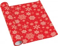 Must-Have Běhoun stolní airlaid 40x500cm Snowflakes red
