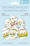 Omezená Nabídka Smršťovací dekorace na vejce 12 ks, tradiční motivy