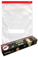 Igelitové sáčky se zipem s jezdcem, 10x3 litry, 24x31 cm Originální