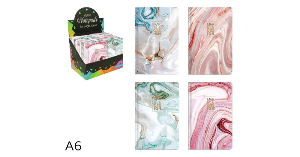 Cenová Bomba Kniha záznamová A6 linka 96l Marble mix H236110