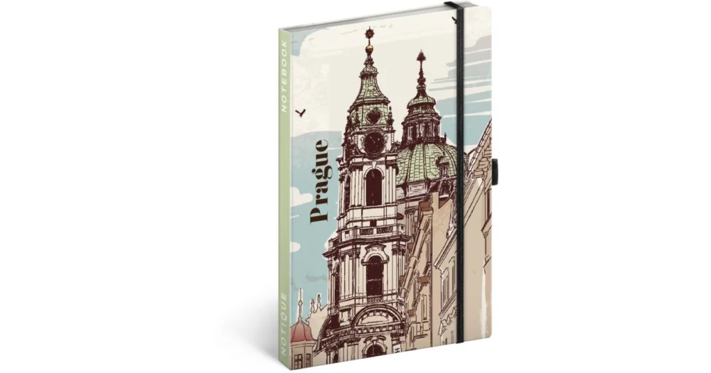 Jen Po Omezenou Doba Notes Praha, linkovaný, 13 × 21 cm A-34385
