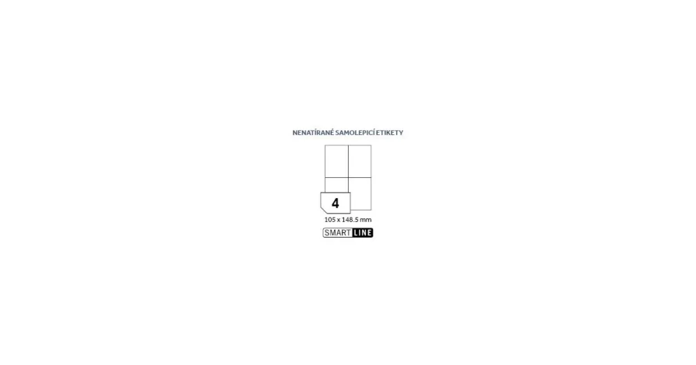Koupit Online Etikety EUROLABELS 105x148,5mm, bílé, 4ks/arch, 100 archů, samolepící