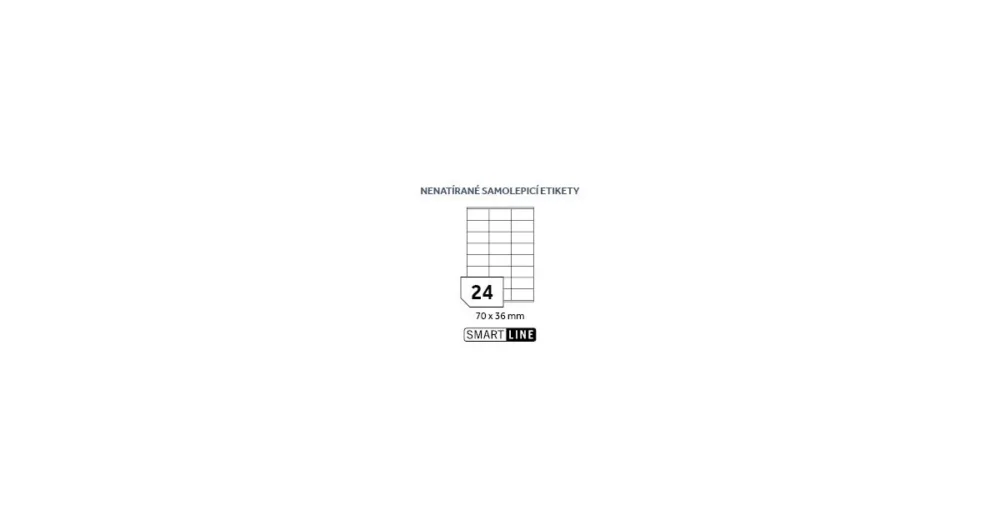 Etikety EUROLABELS70x36mm, bílé, 24ks/arch, 100 archů, samolepící Speciální Cena