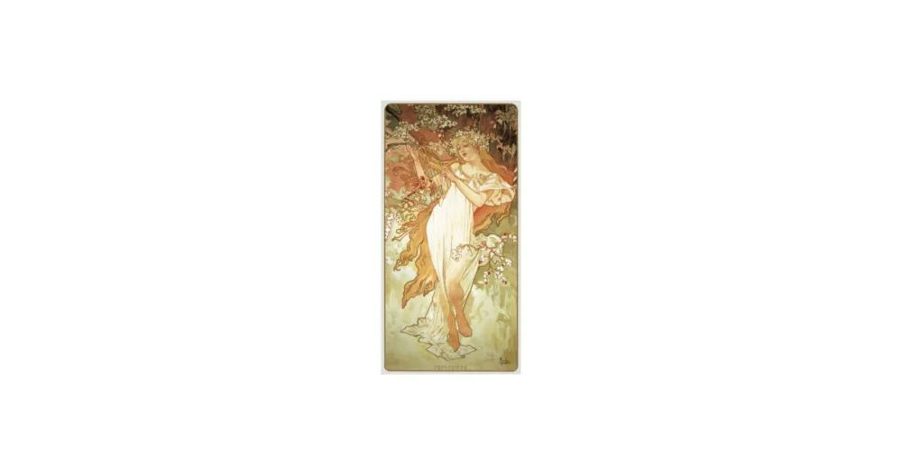 PohledniceAlfons Mucha-Spring-pohled dlouhý A-9055 Jen Po Omezenou Doba