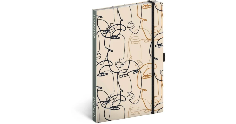 Notes Tvář - linkovaný, 13 × 21 cm A-31762 Jen Po Omezenou Doba
