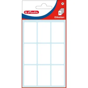 A-Etikety HERLITZ kancelářské bílé - 40x55mm / 24ks / 6 archů11296621 Zlevněný