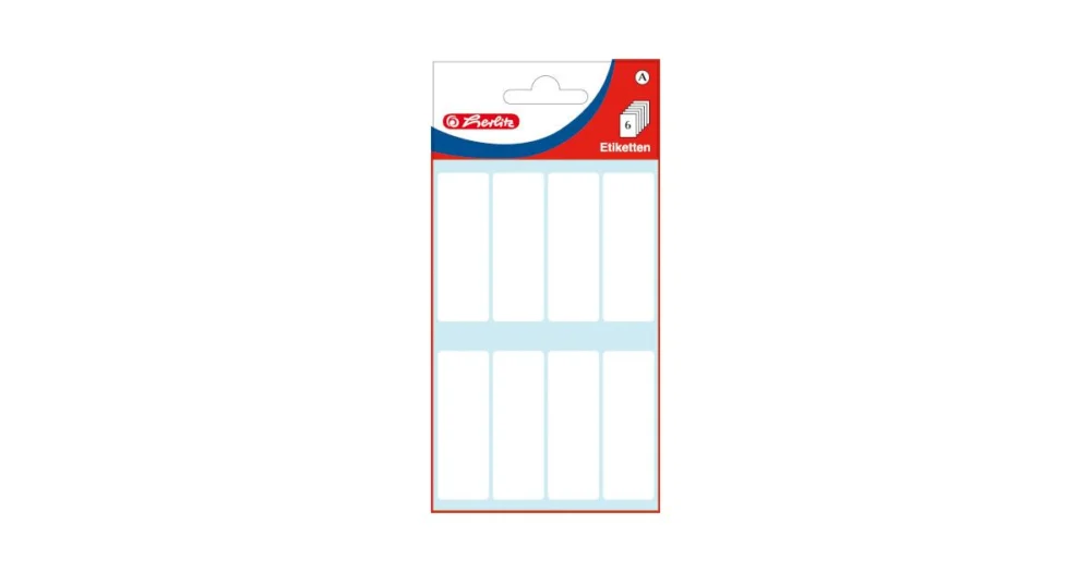 A-Etikety HERLITZ kancelářské bílé - 19x50mm / 48ks / 6 archů11296563 Víkendová Akce