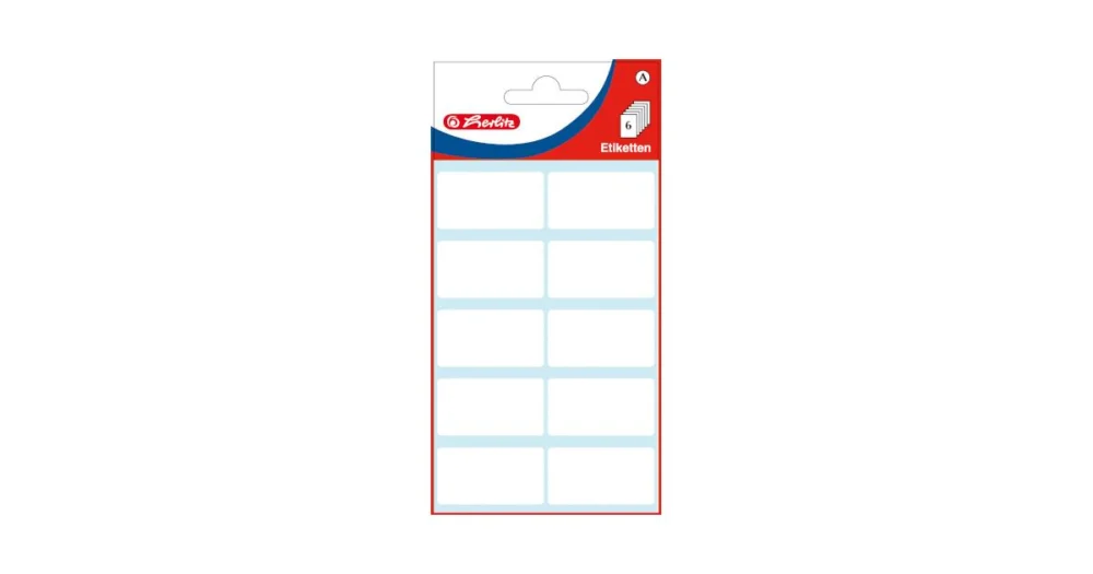 A-Etikety HERLITZ kancelářské bílé - 19x40mm / 60ks / 6 archů11296597 Akční Cena