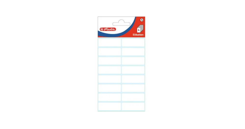 Expresní Doručení A-Etikety HERLITZ kancelářské bílé - 12x40mm / 96ks / 6 archů11296571