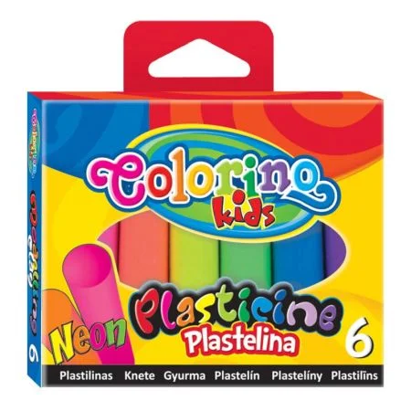 Colorino plastelina 6 barevNEON ,balení 6 ks Top Prodej