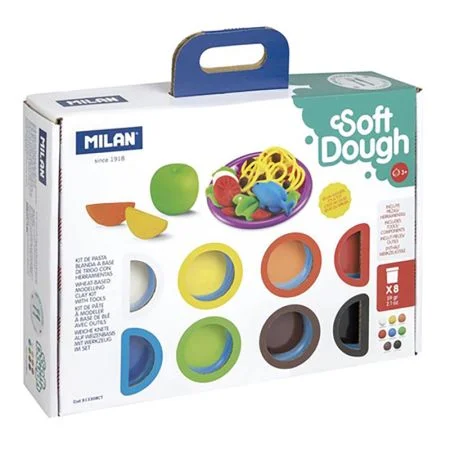 Speciální Cena Plastelína MILAN Soft Dough sada 8 barev + nástroje "Cooking time"