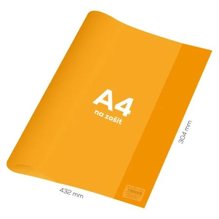 Obal na notebook A4 PVC 432x304 mm Neon Color - transparentní/oranžový Jen Po Omezenou Doba