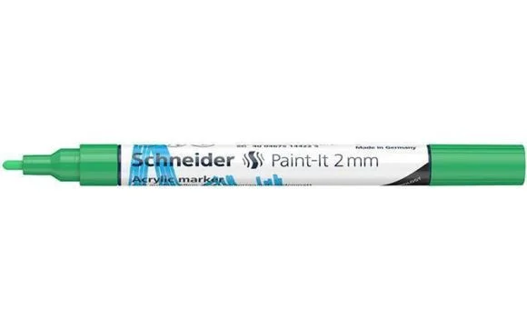 120104 Akrylový popisovač Paint-It 310, zelená, 2 mm, SCHNEIDER Časově Omezené
