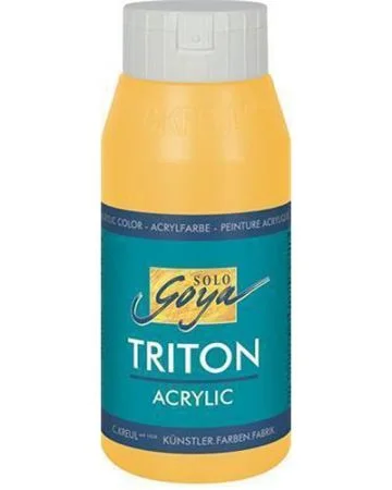 Akrylová barva TRITON SOLO GOYA, kukuřice žlutá, 750 ml, KREUL Finální Výprodej