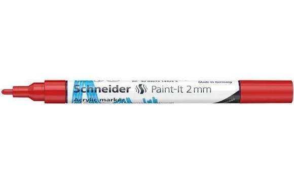 120102 Akrylový popisovač Paint-It 310, červená, 2 mm, SCHNEIDER Sleva
